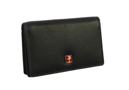 Elegancki Wizytownik Etui Na Karty/Wizytówki ALBATROSS Skóra Naturalna RFID SN 3782 CZARNY 11.5 x 7.5 x 2 [cm]