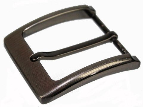 Klamra Bezniklowa Do Paska Męskiego Skórzanego Ciemne Srebro 40 mm DeLuxe Bardzo Mocna Klamra Bezniklowa Do Paska Męskiego Skórzanego Ciemne Srebro 40 mm DeLuxe Bardzo Mocna
