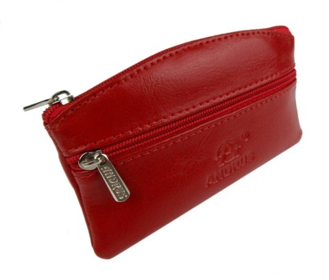 Kluczówka Średnia Dwa Zamki ANDRUS (PL) Skóra Naturalna 12 x 7 x 1 [cm]