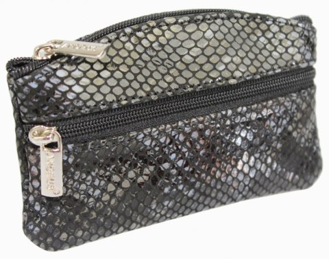 Kluczówka Średnia Dwa Zamki ANDRUS (PL) Skóra Naturalna 12 x 7 x 1 [cm]