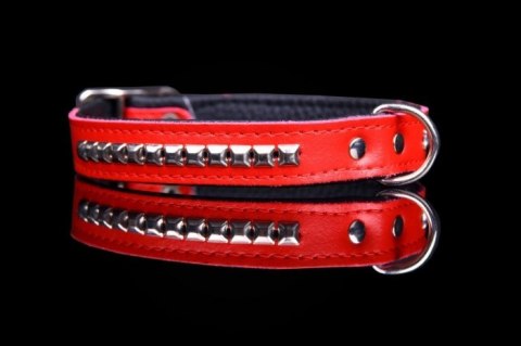 Obroża Dla Psa Ze Skóry Naturalnej Z Kostkami ZOO LESZCZ (PL) 30 mm 53-60 [cm] ZL182/A