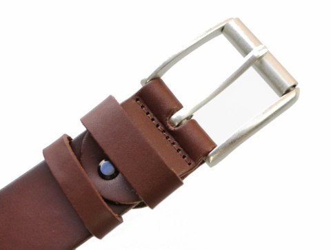 Pasek Męski Skórzany ARUCCE (PL) Skóra Licowa EXTRA 40 mm BRĄZOWY Gładki Klamra Tradycyjna (Z ROLKĄ) Pasek Męski Skórzany ARUCCE (PL) Skóra Licowa EXTRA 40 mm BRĄZOWY Gładki Klamra Tradycyjna (Z ROLKĄ)