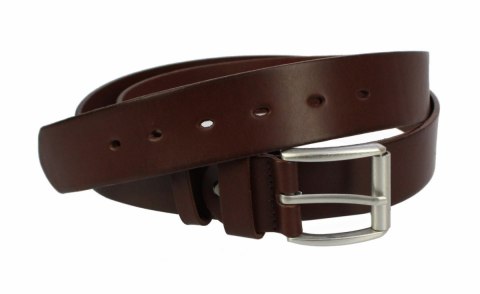 Pasek Męski Skórzany ARUCCE (PL) Skóra Licowa EXTRA 40 mm BRĄZOWY Gładki Klamra Tradycyjna (Z ROLKĄ) Pasek Męski Skórzany ARUCCE (PL) Skóra Licowa EXTRA 40 mm BRĄZOWY Gładki Klamra Tradycyjna (Z ROLKĄ)