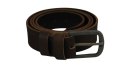 Pasek Męski Skórzany Peterson 3545 Skóra Licowa EXTRA 40 mm CZEKOLADOWY TEKSTURA