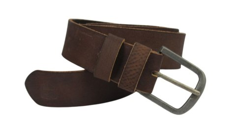 Pasek Męski Skórzany Peterson 3545 Skóra Licowa EXTRA 40 mm CZEKOLADOWY TEKSTURA