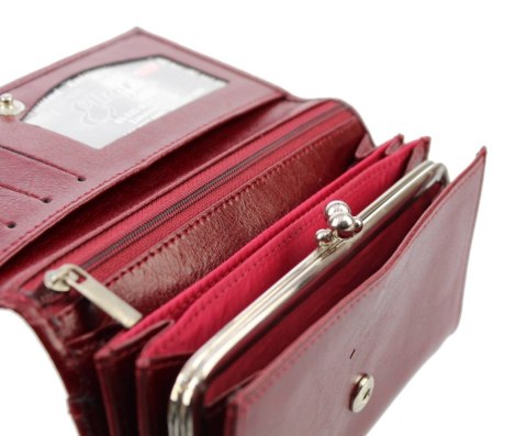 Portfel Damski ELKOR (PL) Długi Klamra Skóra Naturalna EL016B 17 x 9,5 x 2,5 [cm]