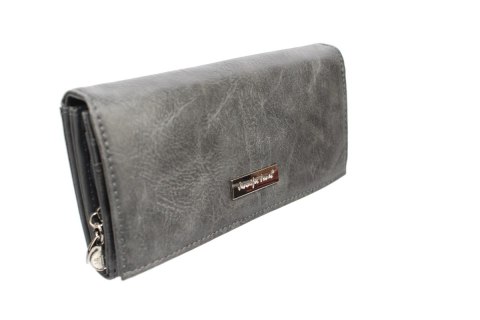 Portfel Damski JENNIFER JONES Skóra Ekologiczna Z Teksturą Długi Z Suwakiem wewnątrz 1109-7 18 x 9,5 x 3 [cm]
