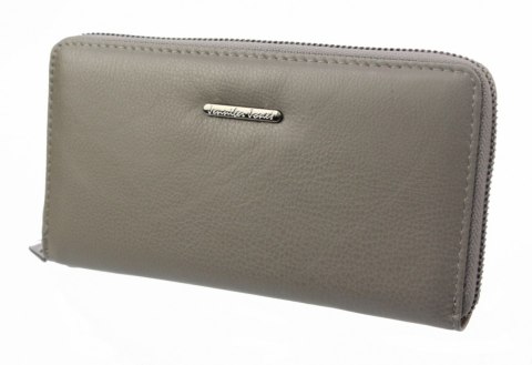 Portfel Damski Skóra Naturalna JENNIFER JONES Duży Z Metalowym Suwakiem Piórnik JJ5297 19,5 x 10,5 x 2  [cm]