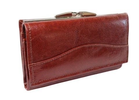 Portfel Damski Skórzany CRIS-POL (PL) Klamra Skóra Naturalna P33 15 x 9 x 2,5 [cm]