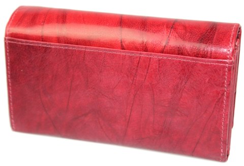 Portfel Damski Skórzany El Forest (PL) Skóra Bydlęca 856 58 RFID BORDOWY 15 x 9 x 3 [cm]