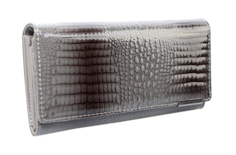 Portfel Damski Skórzany Lakierowany Jennifer Jones Długi Max Z Klamrą 5289-2 18,5 x 9,5 x 3 [cm]