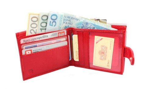 Portfel Damski WILMAR (PL) 10 cm Klamra Skóra Włoska WIL_P10 10 x 9 x 2 [cm]