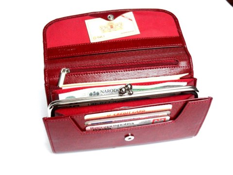 Portfel Damski WILMAR (PL) Długi Klamra Skóra Włoska WIL_P16K 16,5 x 9 x 3 [cm]