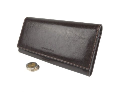 Portfel Damski Z.RICARDO (PL) Długi Max Na Suwak Skóra Naturalna Licowa ZR83 17,5 x 9,5 x 3[cm]