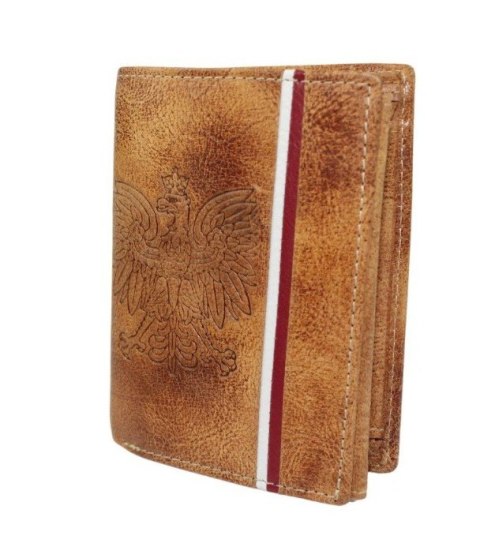 Portfel Męski Rovicky (PL) Skóra Licowa Pionowy Bez Zapięcia Dwa Skrzydełka N4A/ 1222 RFID ,,GODŁO,, 13 x 10 x 2 [cm]