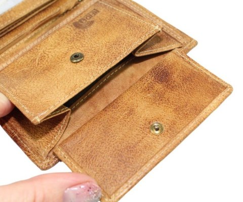 Portfel Męski Rovicky (PL) Skóra Licowa Pionowy Bez Zapięcia Dwa Skrzydełka N4A/ 1222 RFID ,,GODŁO,, 13 x 10 x 2 [cm]