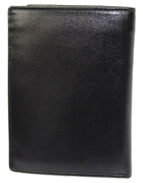 Portfel Męski Skórzany EL FORREST Skóra Bydlęca Duży Pionowy Bez Zapięcia Dwa Skrzydełka RFID CZARNY 896 67 13 x 10 x 3 [cm]