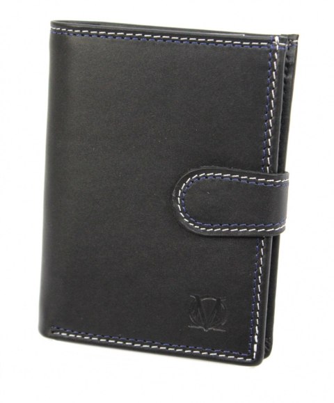 Portfel Męski Skórzany MARCO (PL) Skóra Licowa Duży Pionowy Z Zapięciem PM-233 MB RFID 12,5 x 10,5 x 2 [cm]