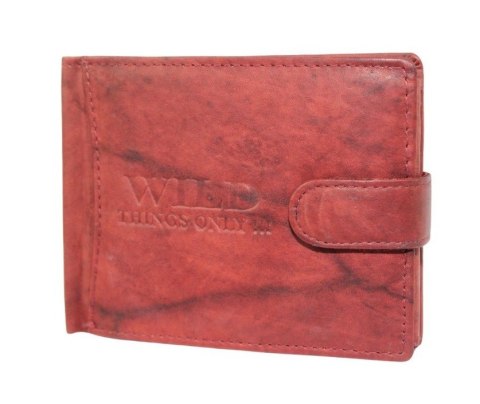 Portfel Męski Skórzany WILD Skóra Licowa Duży Poziomy Z Zapięciem 5678-1 12.5 x 10 x 2 [cm]