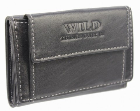 Portfel Skórzany Portfelik Sakieweczka WILD Skóra Licowa Mars Kostka WI5530 10 x 6,5 x 2 [cm]