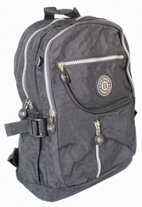 Praktyczny Plecak Materiałowy BAG STREET 2216 CZARNY 35 x 26 x 15 cm Praktyczny Plecak Materiałowy BAG STREET 2216 CZARNY 35 x 26 x 15 cm