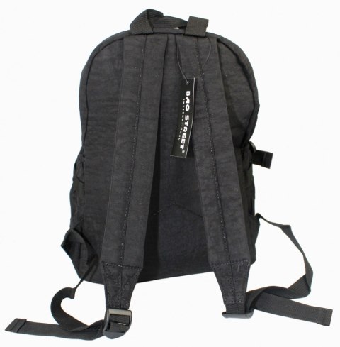 Praktyczny Plecak Materiałowy BAG STREET 2216 CZARNY 35 x 26 x 15 cm Praktyczny Plecak Materiałowy BAG STREET 2216 CZARNY 35 x 26 x 15 cm