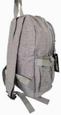 Praktyczny Plecak Materiałowy BAG STREET 2216 SZARY 35 x 26 x 15 cm