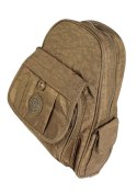 Praktyczny Plecak Materiałowy BAG STREET 2229 BRĄZOWY 30 x 25 x 6,5 [cm]