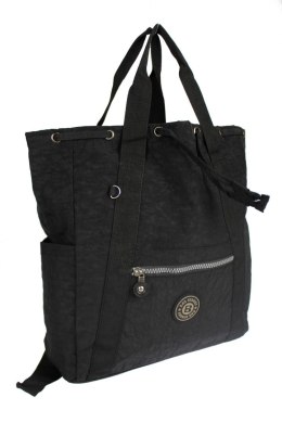 Praktyczny Plecak Torebka 2 w 1 BAG STREET 2247 CZARNY