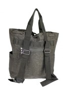 Praktyczny Plecak Torebka 2 w 1 BAG STREET 2247 POPIELATY