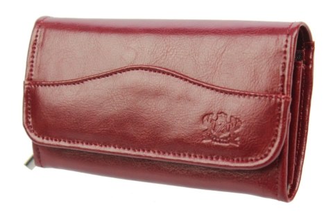 Praktyczny Portfel Damski Skórzany CRIS-POL(PL) Skóra Licowa 16,5 cm Suwak Wewnątrz Duża Kieszeń Na Bilon 16,5 x 9 x 3 [cm]