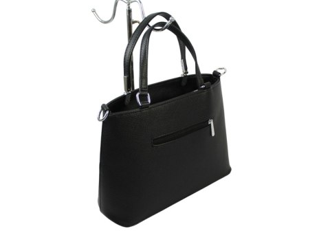 Skórzana Klasyczna Torebka Karen Model Beata D531 Czarna 32 x 23 x 12 Skórzana Klasyczna Torebka Karen Model Beata D531 Czarna 32 x 23 x 12