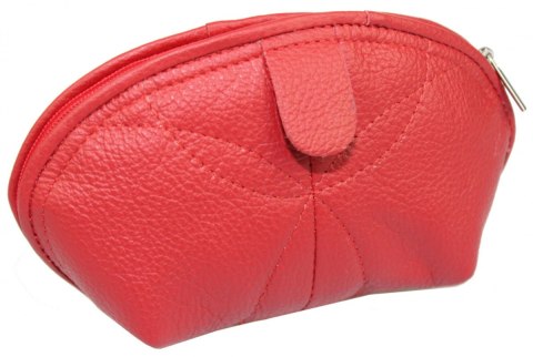 Skórzana Kosmetyczka Półokrągła ELKOR (PL) Mała KM52 17 x 10 x 5 [cm]