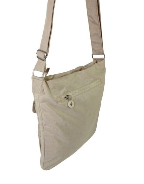 Stylowa Lekka Materiałowa Torba Średnia Kwadrat Listonoszka Na Ramię Bag Street NR 2221 BEŻOWY Stylowa Lekka Materiałowa Torba Średnia Kwadrat Listonoszka Na Ramię Bag Street NR 2221 BEŻOWY