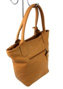 Torebka Skórzana MAGRE (PL) KLEOPATRA Shopper Bag Skóra Naturalna KARMELOWA