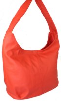 Torebka Skórzana MAGRE (PL) MIRELLA Shopper Bag Skóra Naturalna CZERWONY MATOWY