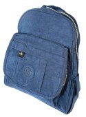 Praktyczny Plecak Materiałowy BAG STREET 2229 GRANATOWY 30 x 25 x 6,5 [cm]