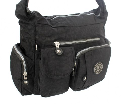 Stylowa Pozioma Torba Średnia Na Ramię Bag Street NR 2219 CZARNY Stylowa Pozioma Torba Średnia Na Ramię Bag Street NR 2219 CZARNY
