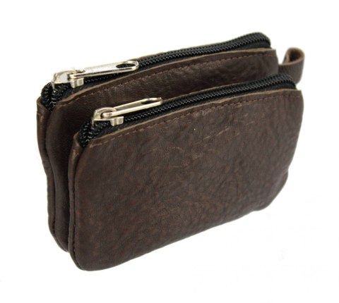 Etui Na Klucze Podwójne Portfelik Kluczówka POLSKA GALANTERIA (PL) Skóra Naturalna Na Jeden Komplet Kluczy 12 x 8 x 2,5 [cm]