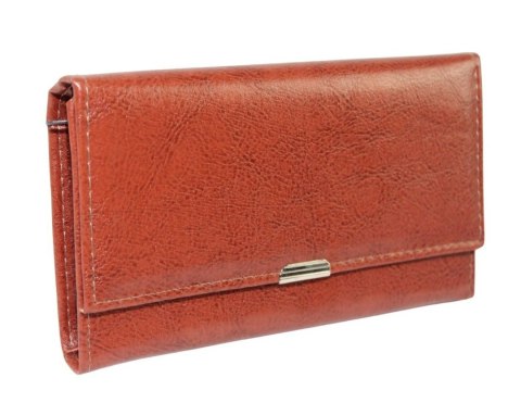 Klasyczny Portfel Damski HARO (PL) Poziomy Średni Skóra Włoska 16 x 9 x 2 [cm]