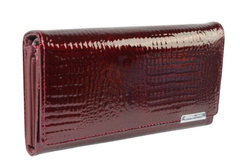 Portfel Damski Skórzany Lakierowany Jennifer Jones Długi Max Z Suwakiem 5288-2 18,5 x 9 [cm]