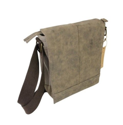 Skórzana Torba JENNIFER JONES Listonoszka Ze Skórzaną Klapką BRĄZOWY 4528-2 27 x 22 x 9 [cm]