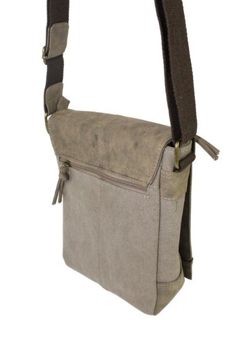 Skórzana Torba JENNIFER JONES Listonoszka Ze Skórzaną Klapką BRĄZOWY 4528-2 27 x 22 x 9 [cm]