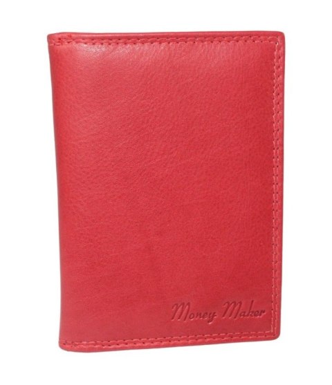 Etui Na Karty Dokumenty Money Maker Wizytownik Duży Pionowy Skóra Naturalna 12128B CZARNY 13 x 9,5 x 2 [cm]