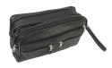 Saszetka Męska Skórzana Bardzo Duża GRETOS (PL) MAKO I Skóra Naturalna CZARNY 27 x 16 x 10 [cm]