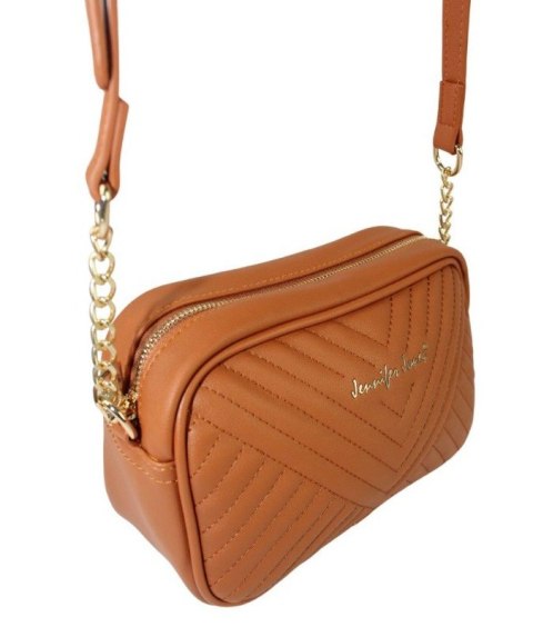 Stylowa Torebka Jennifer Jones Ze Skóry Włoskiej Ekologicznej 3134 RUDY 14 x 24 x 9 [cm]