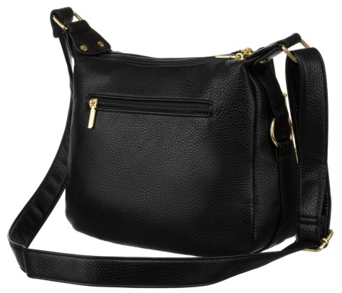 Torebka Z Ekologicznej Skóry Włoskiej Rovicky (PL) R-KP-12-A19- 0125 CZARNA  31 x 21 x 12 [cm]