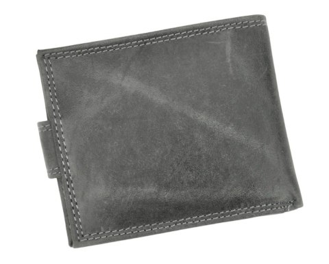 Portfel Męski Skórzany ALWAYS WILD Skóra Licowa Mały Poziomy Z Zapięciem RFID N0035L-CHM/8731 BRĄZOWY 10,5 x 9 x 2 [cm]