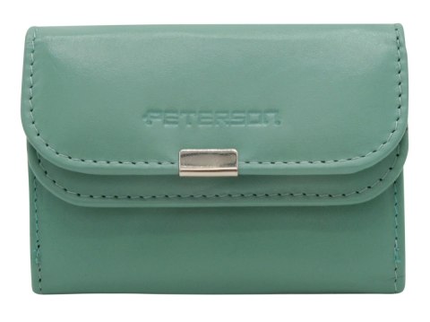 Portfelik Uniwersalny Mała Sakieweczka Skórzana Peterson MARS Skóra Naturalna RFID RD-GC02 MORSKI 10 x 7 x 2 [cm]