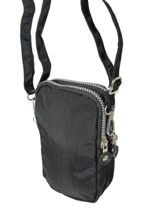 Stylowa Pozioma Torba Mała Na Ramię Bag Street NR 2248 CZARNY 20 x 12 x 4 [cm]